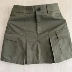 カーゴポケット付きタイトスカート オリーブグリーン