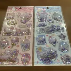 【正規品】新品未使用 キラキラカプセルシール　サンリオ　シール　キティ　シナモン