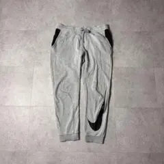 y2k NIKE スウェットパンツ グレー L ビッグスウォッシュ ストリート
