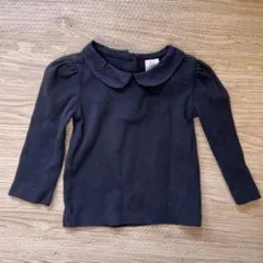 【baby GAP】80 襟付き長袖シャツ 12-18ヶ月 ネイビー　ベビー服