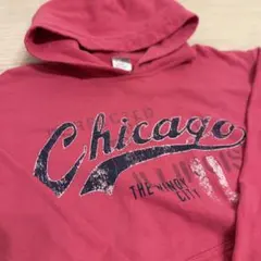 GILDAN Chicago パーカー ピンク Mサイズのサムネイル