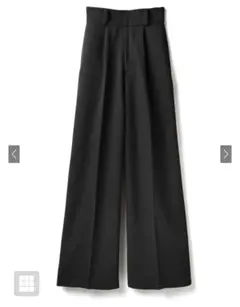 GRL グレイル センタープレスワイドタックロングパンツ gm615 Sサイズ