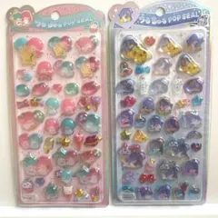 正規品　新作　サンリオ うるちゅる　シール　キキララ　タキシード　2種セットのサムネイル