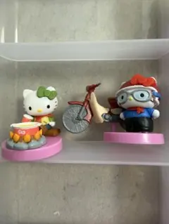 ハローキティ　チョコエッグ　ホンダ　バイク　ソロキャンプ