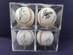 タ*6様 楽天イーグルス直筆サインボール　青山浩二投手　ほか3選手　4個セットケ