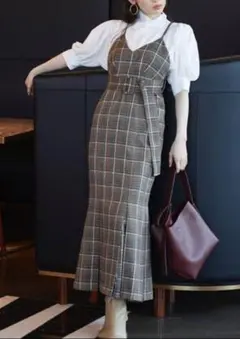 スナイデル　SNIDEL　ウエストベルトマーメイドワンピース　Sサイズ 　0