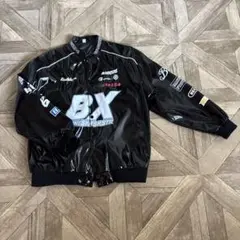 エナメル ジャンバー 黒 HIPHOP 衣装 キッズ ヒップホップ ダンス