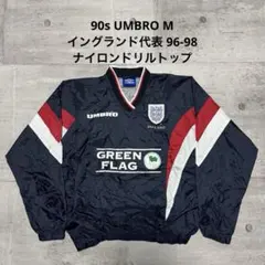 90s UMBRO ドリルトップ イングランド代表 96-98 ネイビー M