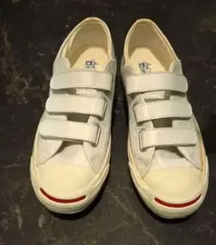 converse ジャックパーセル　ベルクロ レザーホワイト27cmのサムネイル