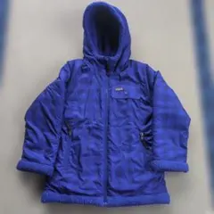 patagonia フード付きジャケット 青リバーシブル