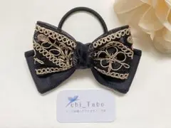 221✳︎組み合わせ自由！3点1300円！✳︎インド刺繍リボンポニーヘアゴム♡