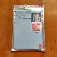 UNIQLO ヒートテック 長袖Tシャツ 110 水色