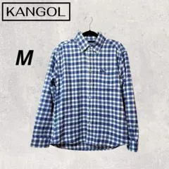 KANGOL カンゴール チェック柄 ネルシャツ 長袖 古着 シャツ 秋服 秋