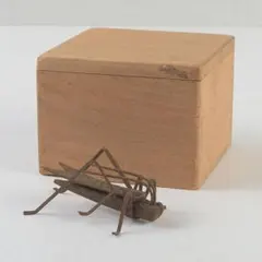 希少】自在置物 銅製 バッタ 飛蝗 アンティーク 古美術の彫刻 約20cm