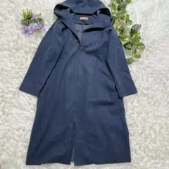 美品✨レリアン ロングコート 9号 ジップアップ