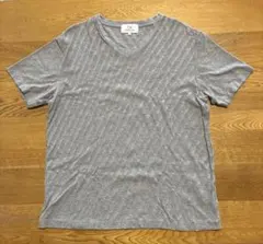 カルバンクライン　グレー　斜めストライプメンズTシャツ　XL