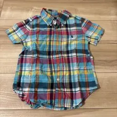 Ralph Lauren 半袖チェックシャツ 4/4T 110cm