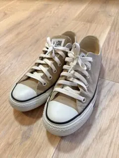 24.5cm CONVERSE ALL STAR ベージュ ローカットスニーカー