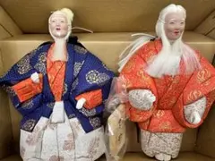 高砂人形 ガラスケース入り 夫婦円満 縁起物 - メルカリ