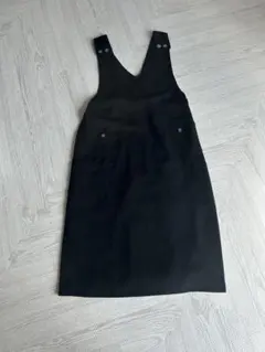 GRAND CANAL 黒 サロペット Lサイズ