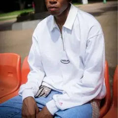 FRO CLUB フロクラブ XL POLO ハーフジップ ポロスウェット