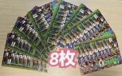 テ押８　1993年 日本代表チーム 下敷き8枚セット