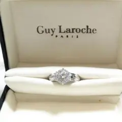 極美品　ギラロッシュ　Guy Laroche　大粒ジルコニア　ダイヤ　リングのサムネイル