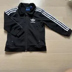 adidas キッズ トラックジャケット ブラック 92cm