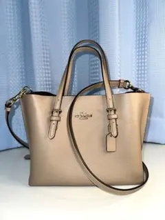 極美品 コーチ COACH バッグ　ショルダーバッグ　2way　ベージュ系