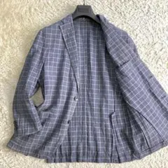 極美品 HARE テーラードジャケット チェック 白 ホワイト M アンコン