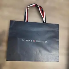 TOMMY HILFIGER ショップ袋 大きめ ネイビー