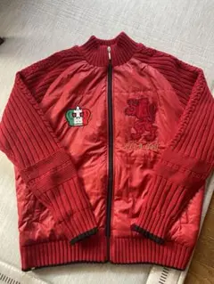 FILA GOLF フィラゴルフ ニット ブルゾン LL レッド 赤