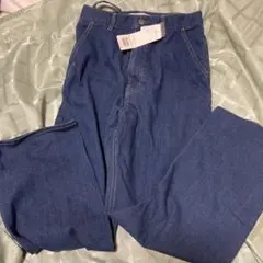 サスペンダー付き　ブルーデニムパンツのサムネイル