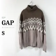 GAP タートルネックニット メンズ Sサイズ ブラウンのサムネイル