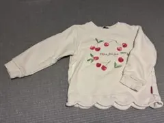 チェリープリント トレーナー 100cm アイボリーのサムネイル