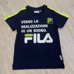 FILA フィラ キッズ 半袖Tシャツ ネイビー 110cmのサムネイル