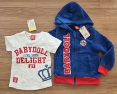 BABYDOLL フード付きジャケットとTシャツセット