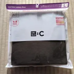 オリーブ色！ユニクロ極暖ヒートテックカシミアブレンドタートルネック長袖　L