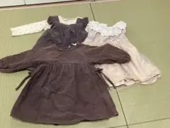 petit main ワンピース やリボン付きワンピース等4点セット 80㎝