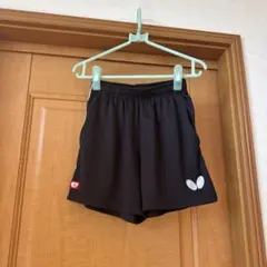 BUTTERFLY 卓球用ショートパンツ XS 黒