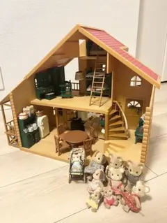 【レア】シルバニアファミリー 赤い屋根の大きなお家 初期