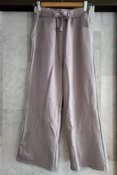裏起毛 ワイドパンツ
