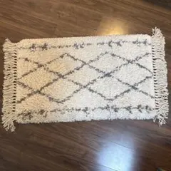 土曜日までの価格‼️ウィルトン織 ベニワレン北欧 ラグ アイボリー グレー