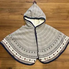 ファミリア　familiar ベビーポンチョ 60-90cm