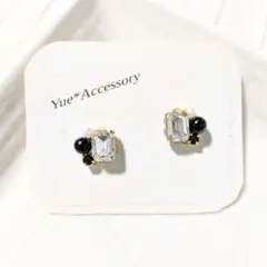 D-72　ハンドメイド☆ビジューピアス／イヤリング