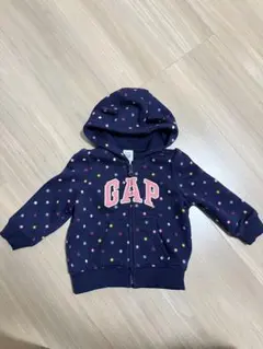 GAP ドット柄 フード付きパーカー 6-12ヶ月