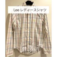 Lee レディース　オフホワイト　チェックシャツ