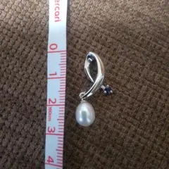 パール ペンダントトップ SV シルバー 淡水パール 青石のサムネイル