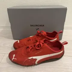 BALENCIAGA】【PUMA】スピードキャット レッド39 25cm - メルカリ