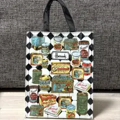 Harrods トートバッグ サイズM 食品柄　缶　瓶